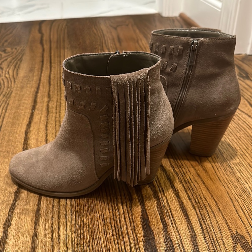 Jessica Simpson suede fringe booties
